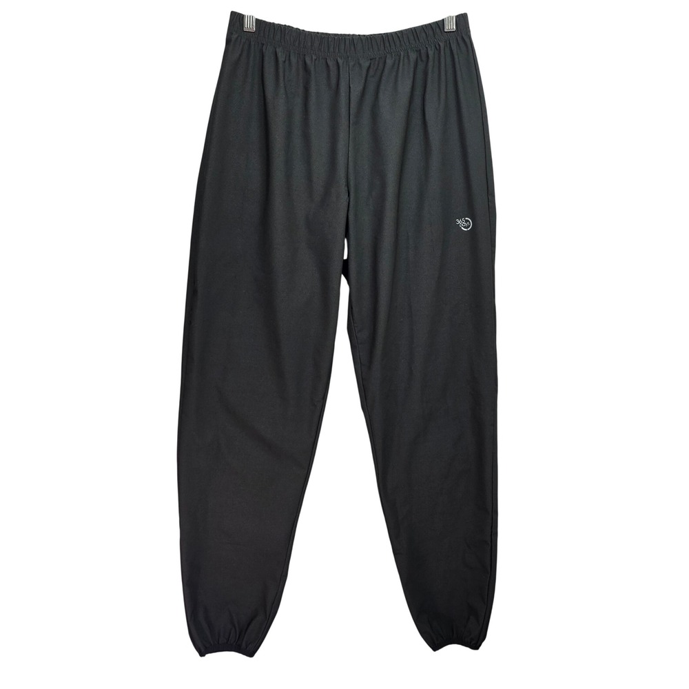 365 Days Black Sauna Pants Workout Joggers Sz XL High Waist Heat Trapping